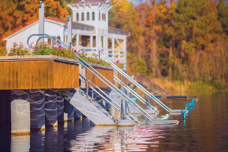 Panorama relax so vstupom do terálneho jazera Hévíz